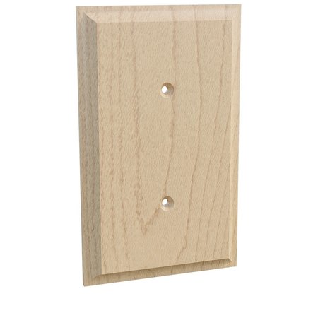 DESIGNS OF DISTINCTION Single Blank Switch Plate Cover - Hard Maple 01452001HM1
